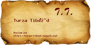 Turza Tibád névjegykártya